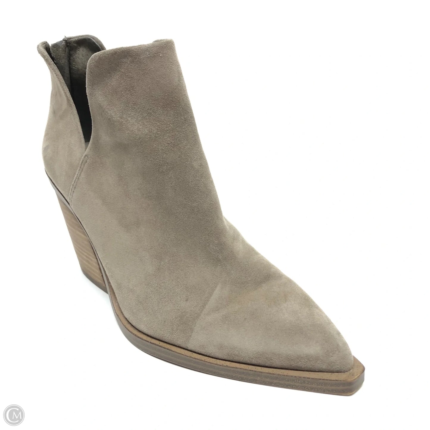 Boots Ankle Heels By Vince Camuto In Taupe, Size: 8
