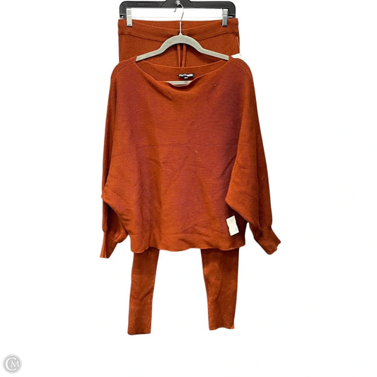 Lounge Set Pants By Fashion Nova In Orange, Size: 1x