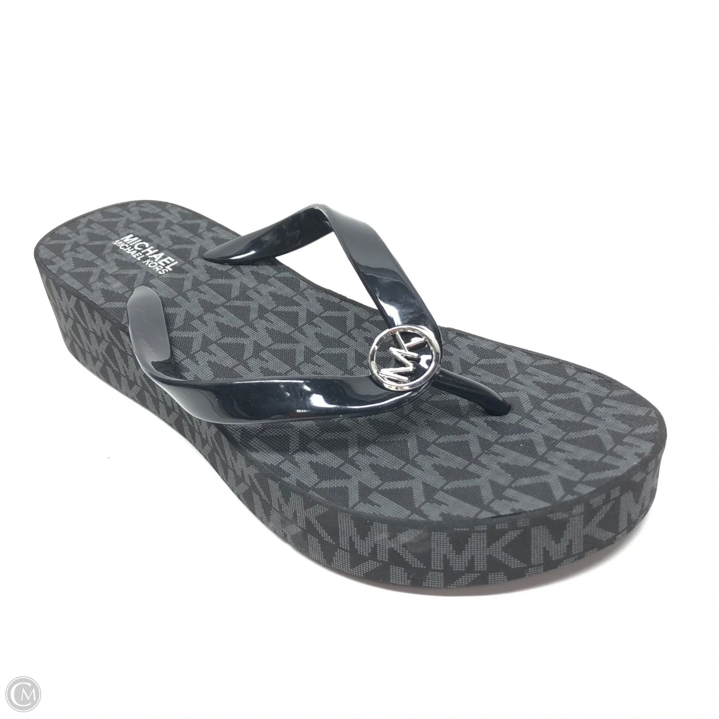 Sandals Heels Wedge By Michael By Michael Kors In Black, Size: 6