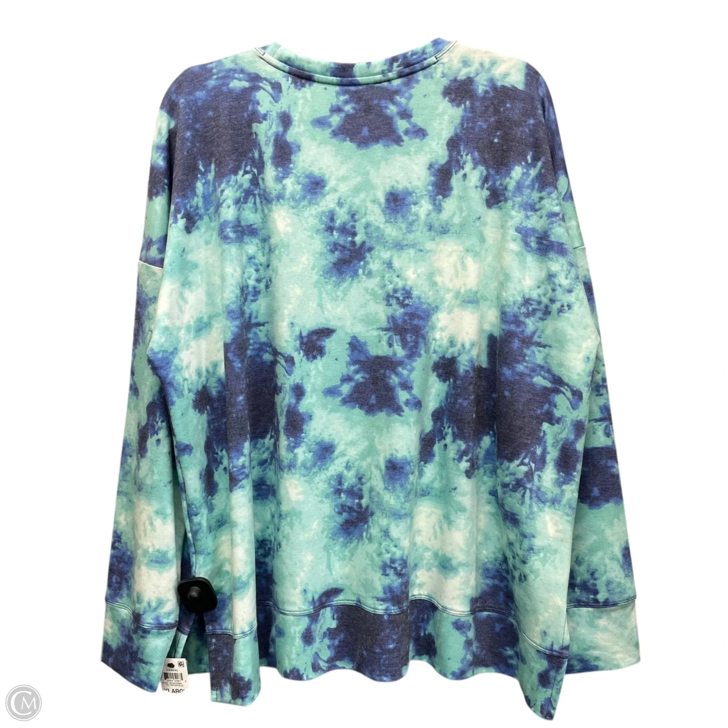 Sweatshirt Crewneck By Ideology In Blue & Green, Size: Xl