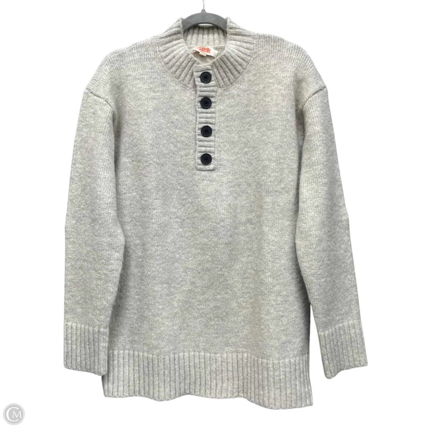 Sweater By Clothes Mentor In Grey, Size: L
