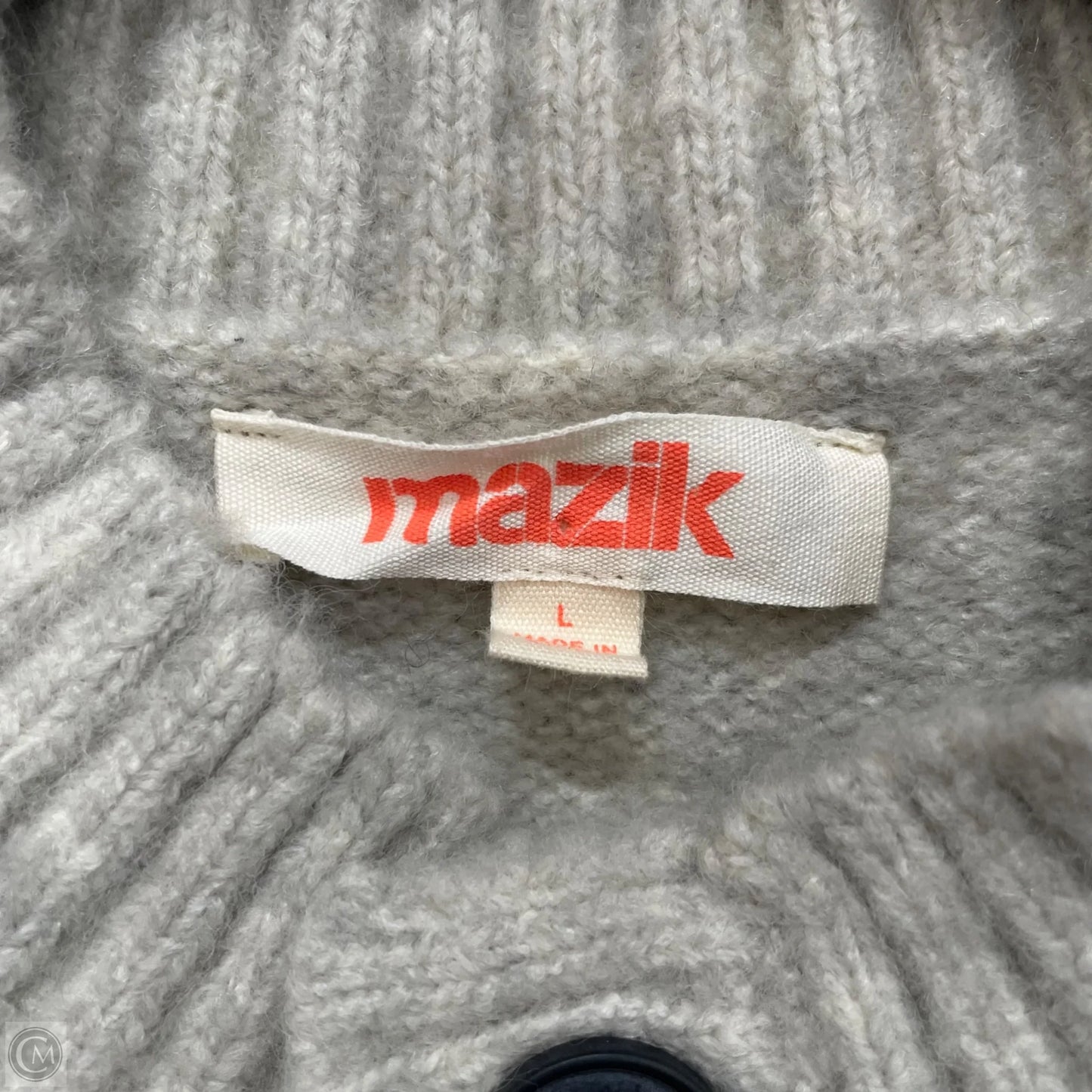 Sweater By Clothes Mentor In Grey, Size: L