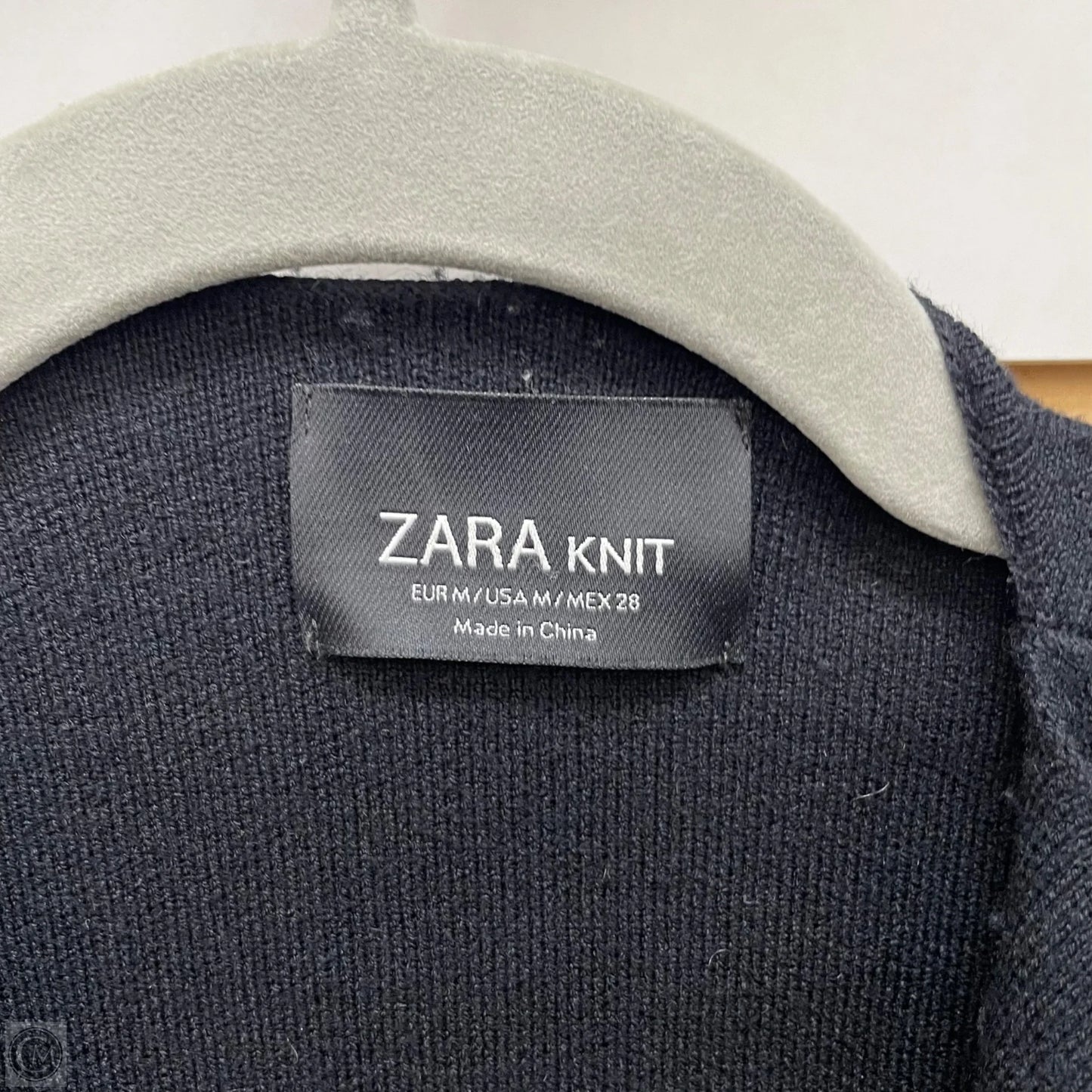 Sweater Cardigan By Zara In Black, Size: M