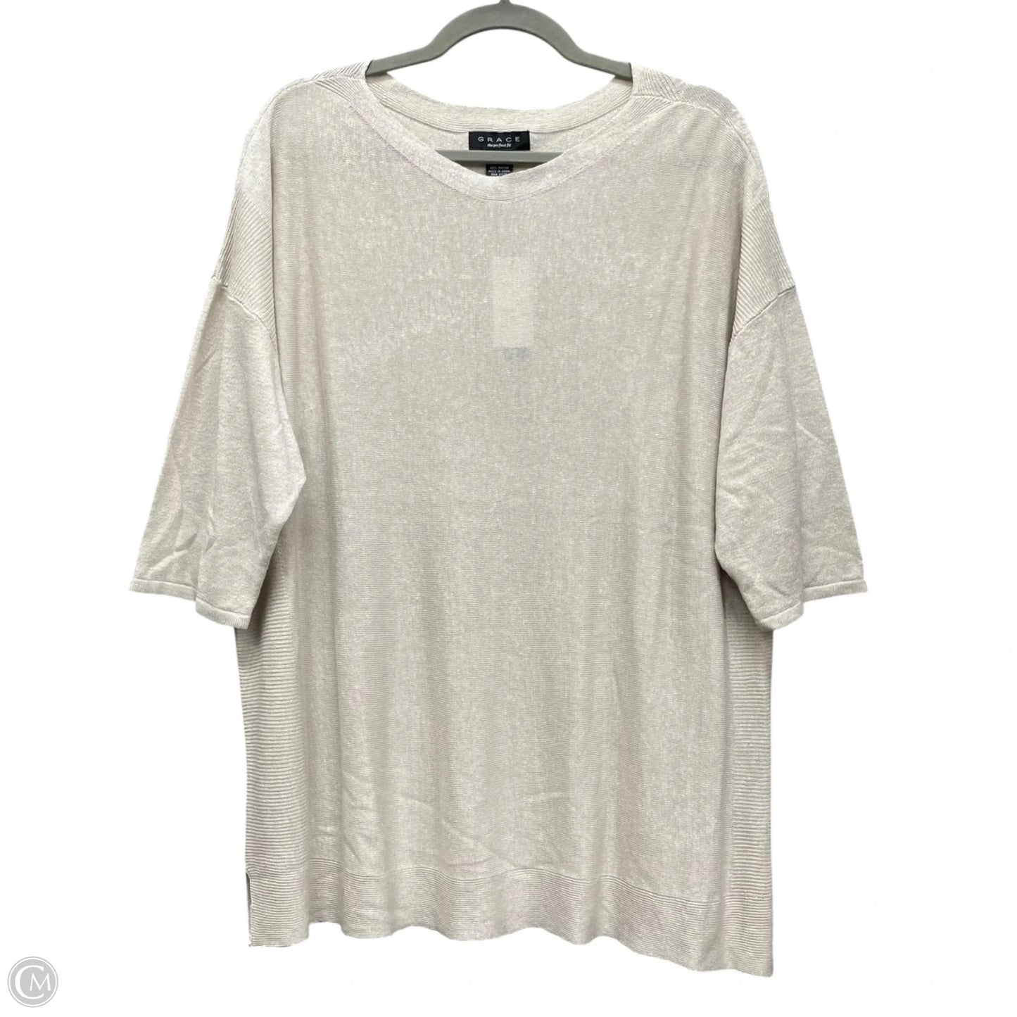 Sweater By Grace In Beige, Size: L