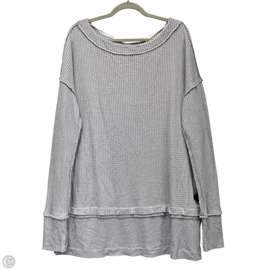 Tunic Long Sleeve By We The Free In Grey, Size: M