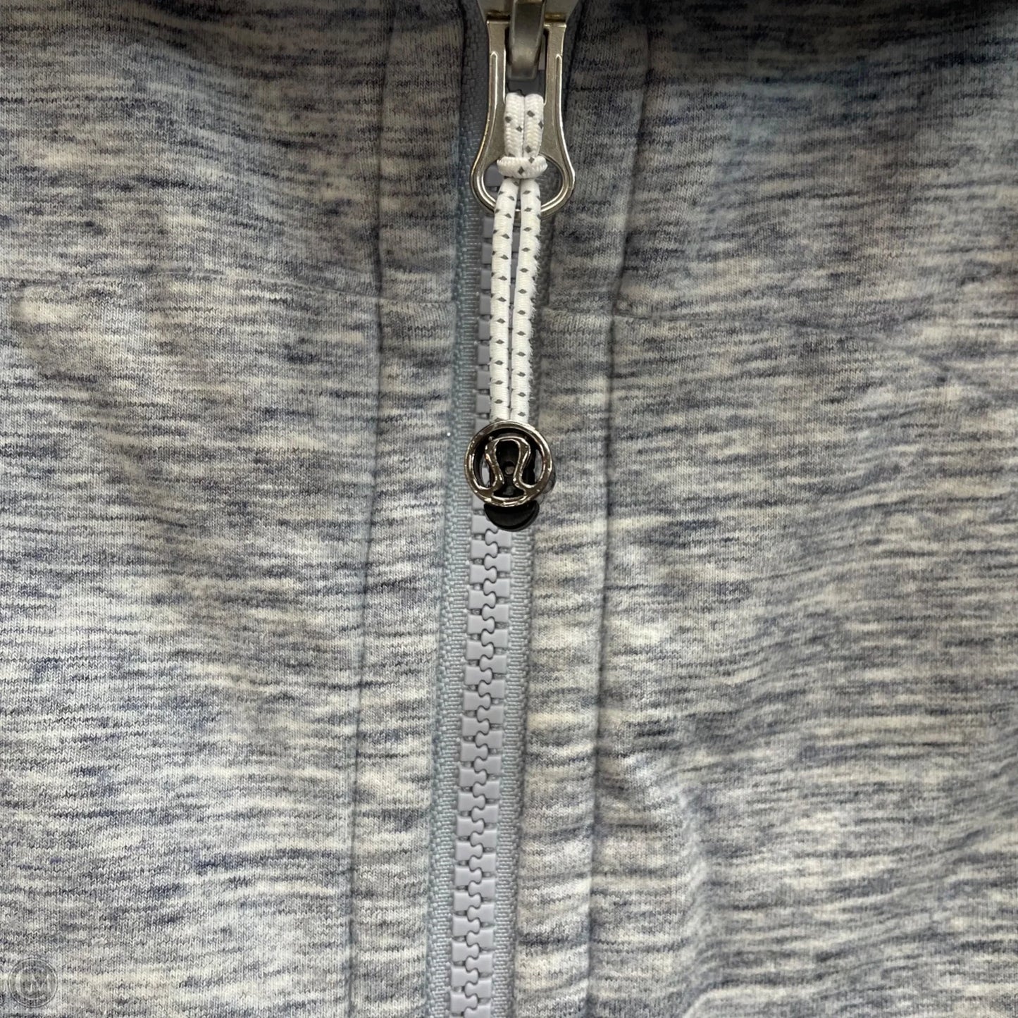 Athletic Sweatshirt Hoodie By Lululemon In Grey, Size: 6