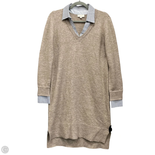 Dress Sweater By Loft In Beige, Size: S