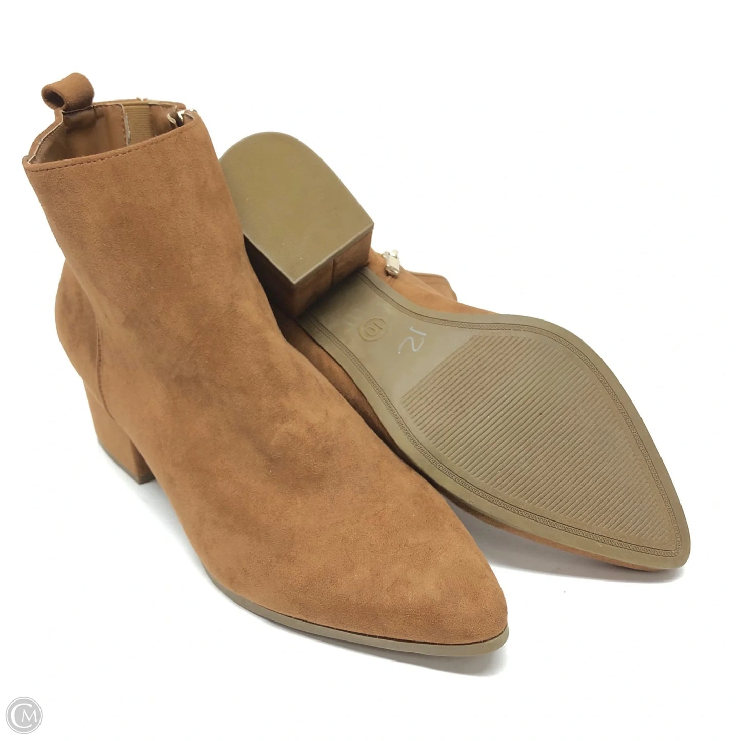 Boots Ankle Heels By A New Day In Tan, Size: 10