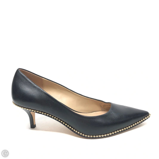 Shoes Designer By Coach In Black & Gold, Size: 7