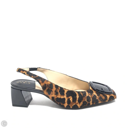 Shoes Heels Block By Alex Marie In Animal Print, Size: 7