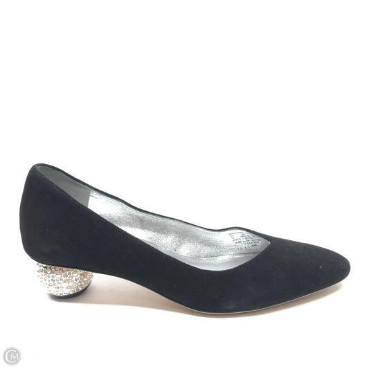 Shoes Designer By Kate Spade In Black & Silver, Size: 7