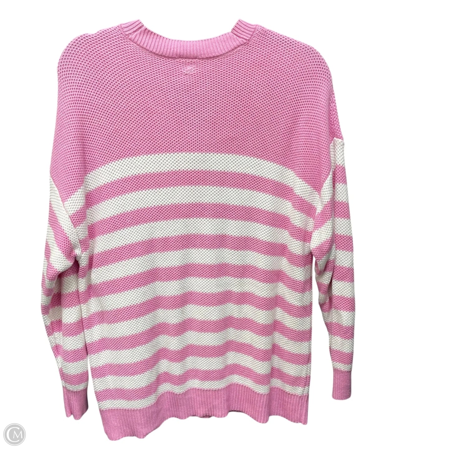 Sweater By Pink In Pink & White, Size: Xl