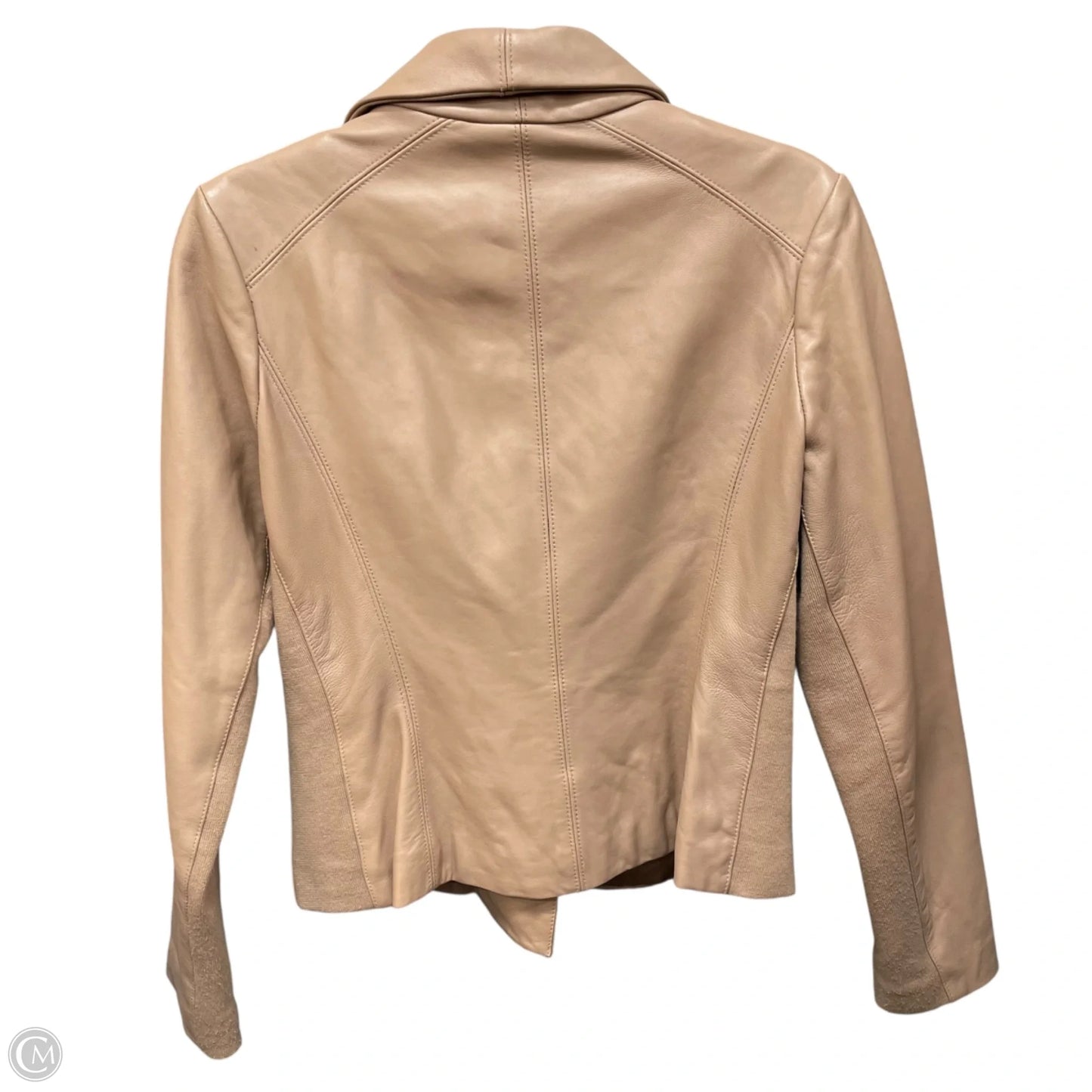 Jacket Leather By Wilsons Leather In Tan, Size: S