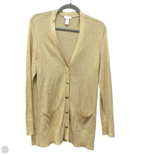 Cardigan By Chicos In Gold, Size: M