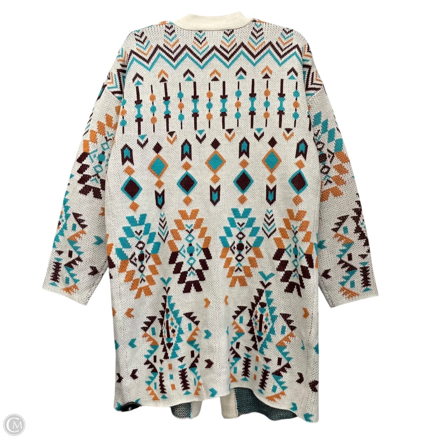 Sweater Cardigan By Savanna Jane In Multi-colored, Size: L