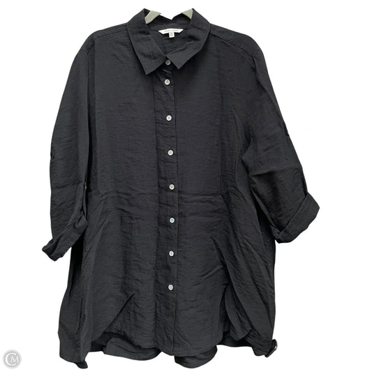 Tunic 3/4 Sleeve By John Mark In Black, Size: Xl