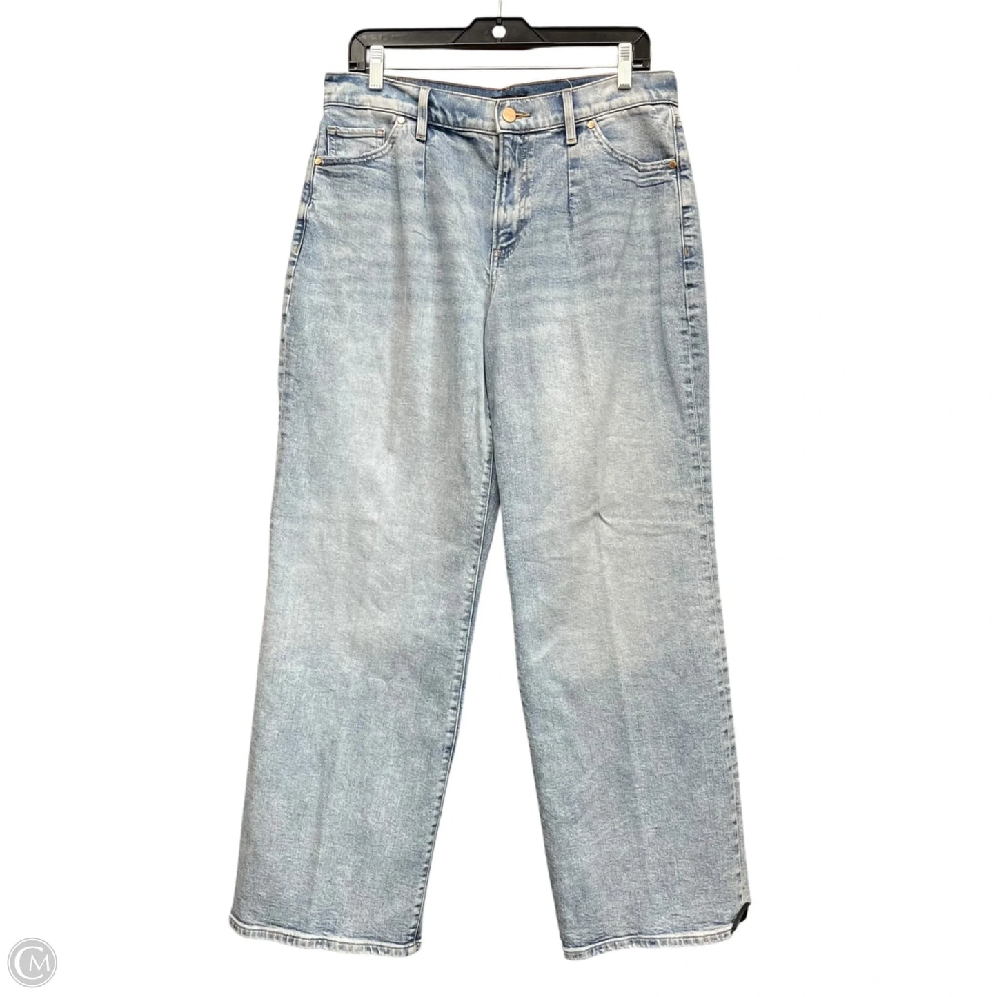 Jeans Straight By Express In Blue Denim, Size: 8