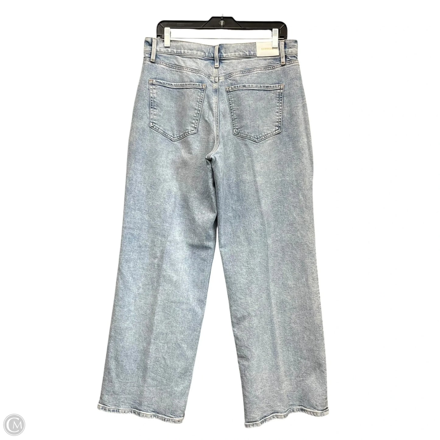 Jeans Straight By Express In Blue Denim, Size: 8