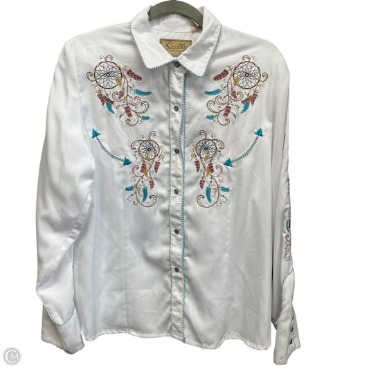 Blouse Long Sleeve By Clothes Mentor In Yellow, Size: L