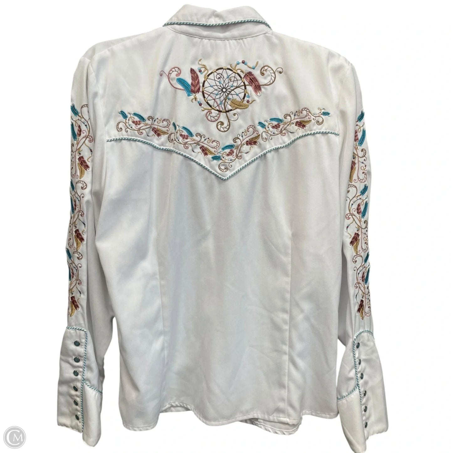 Blouse Long Sleeve By Clothes Mentor In Yellow, Size: L