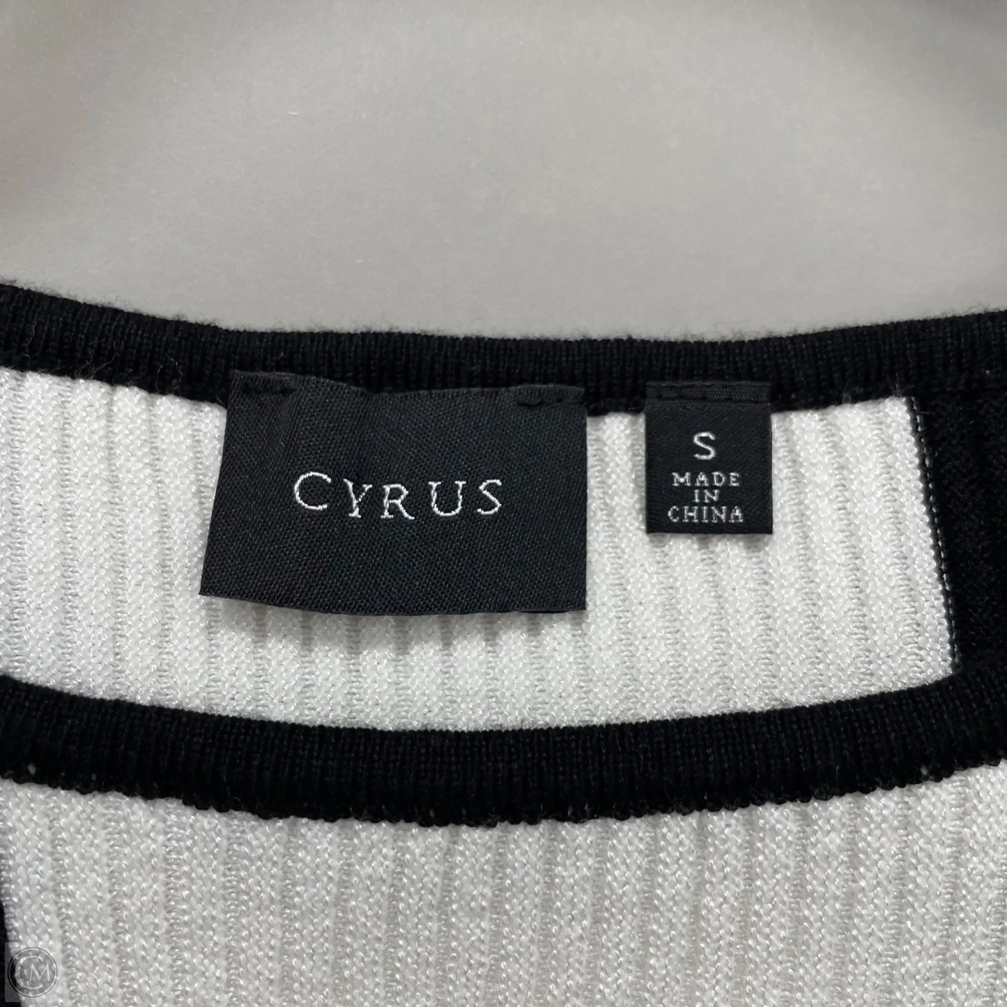 Sweater By Cyrus In Black & White, Size: S