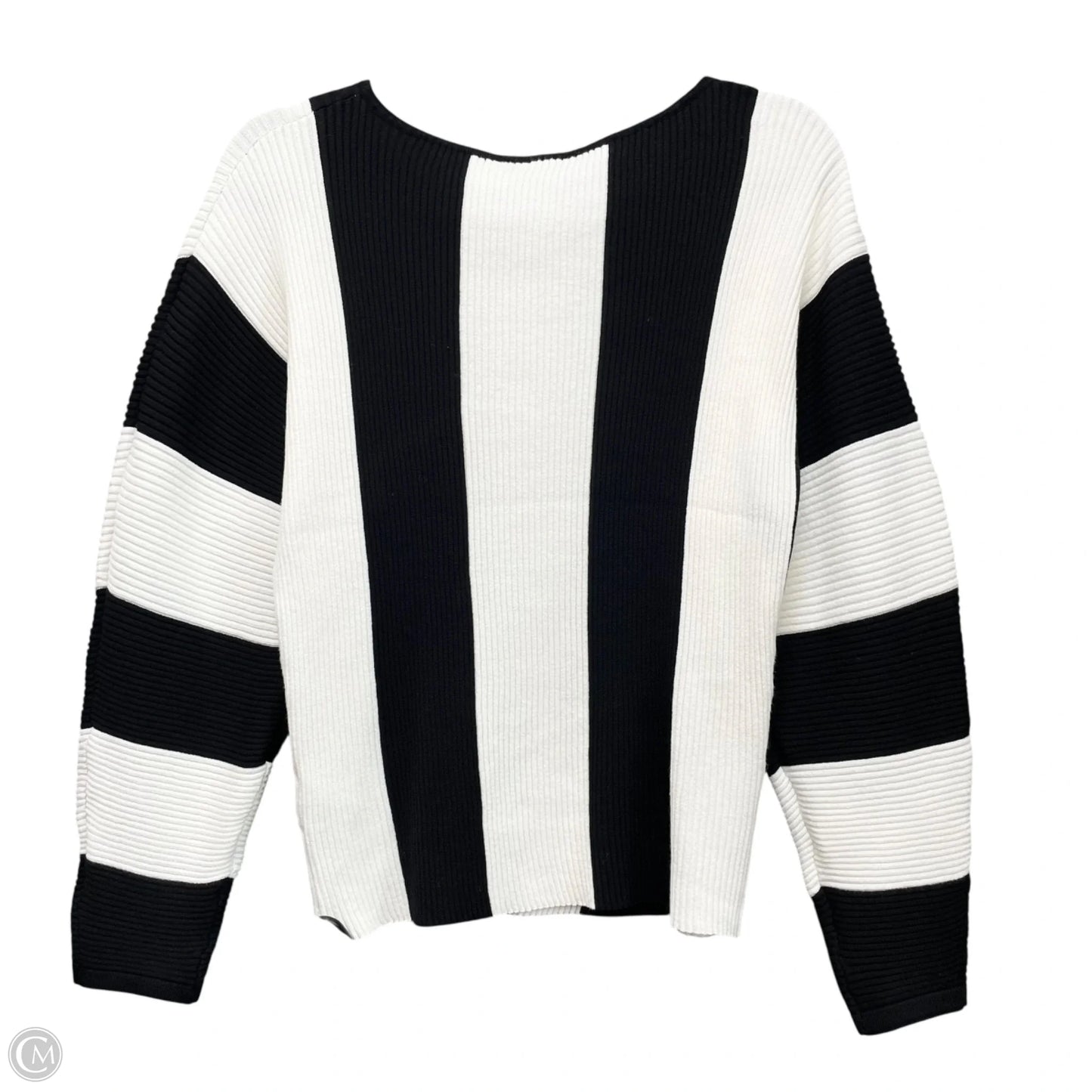 Sweater By Cyrus In Black & White, Size: S