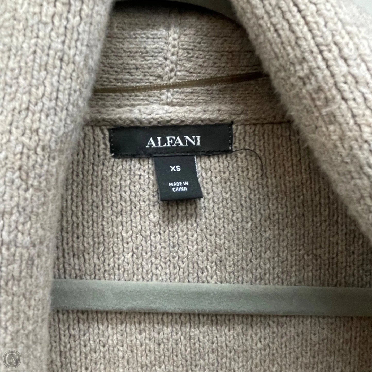 Sweater Cardigan By Alfani In Beige, Size: Xs