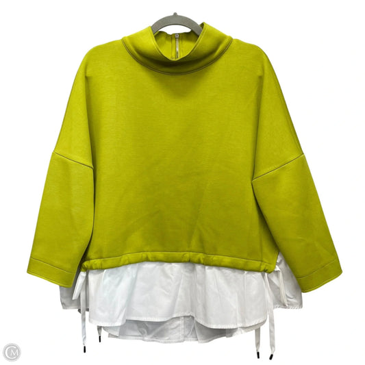 Top Long Sleeve By Ic By Connie K In Chartreuse, Size: S