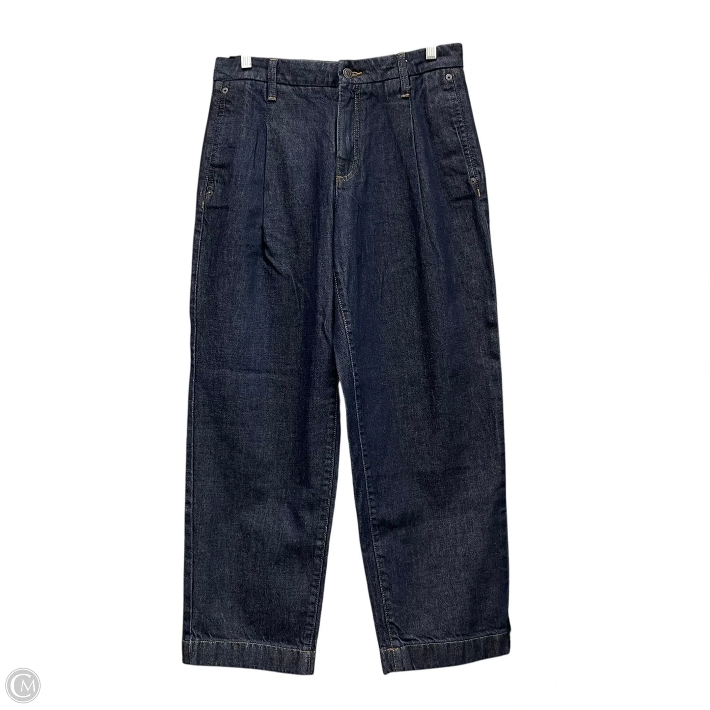 Jeans Cropped By Banana Republic In Blue Denim, Size: 6