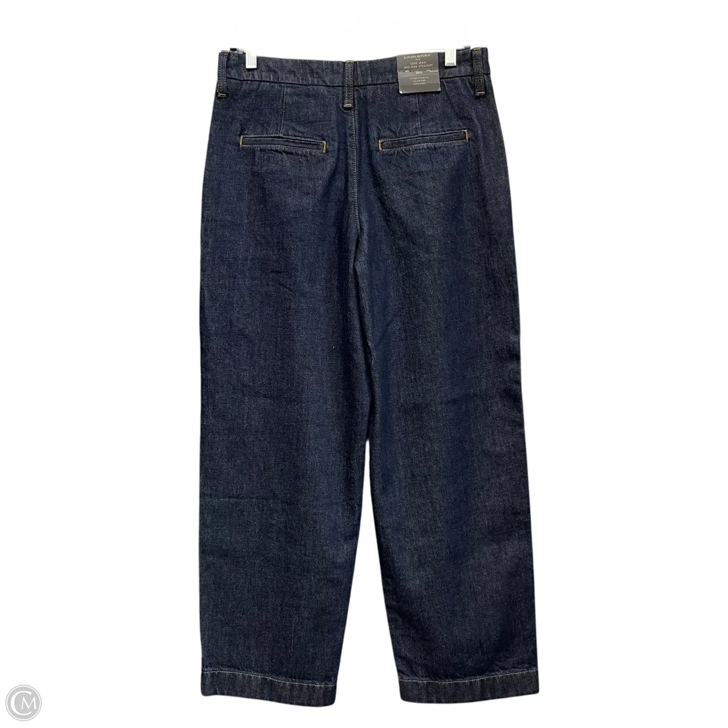 Jeans Cropped By Banana Republic In Blue Denim, Size: 6