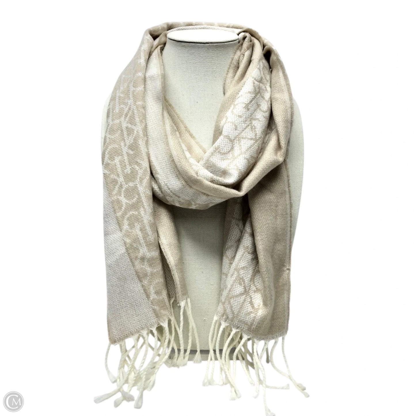 Scarf Winter By Calvin Klein In Beige