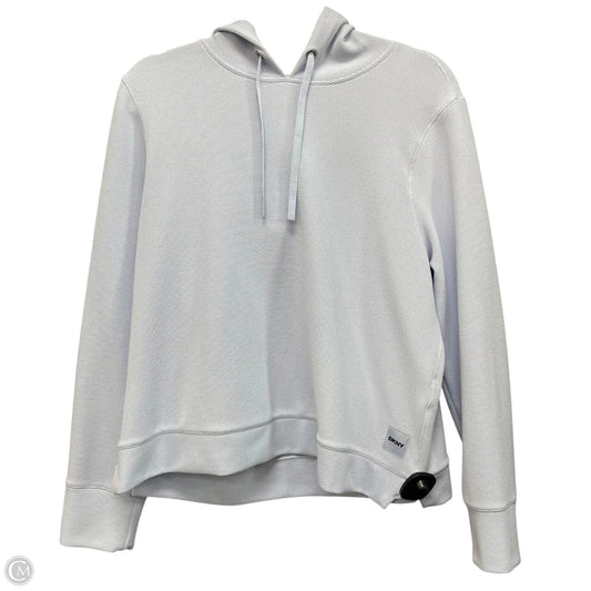 Sweatshirt Hoodie By Dkny In Blue, Size: L
