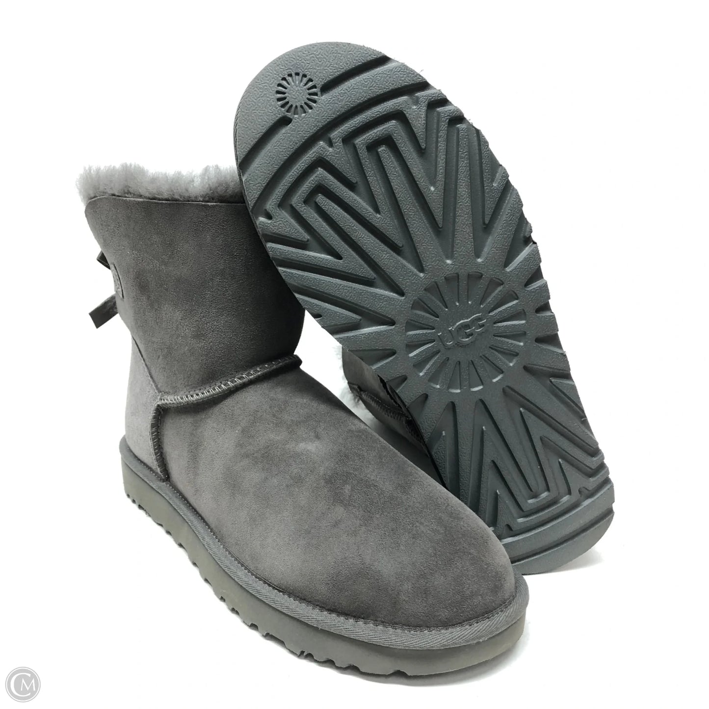 Boots Designer By Ugg In Grey, Size: 10