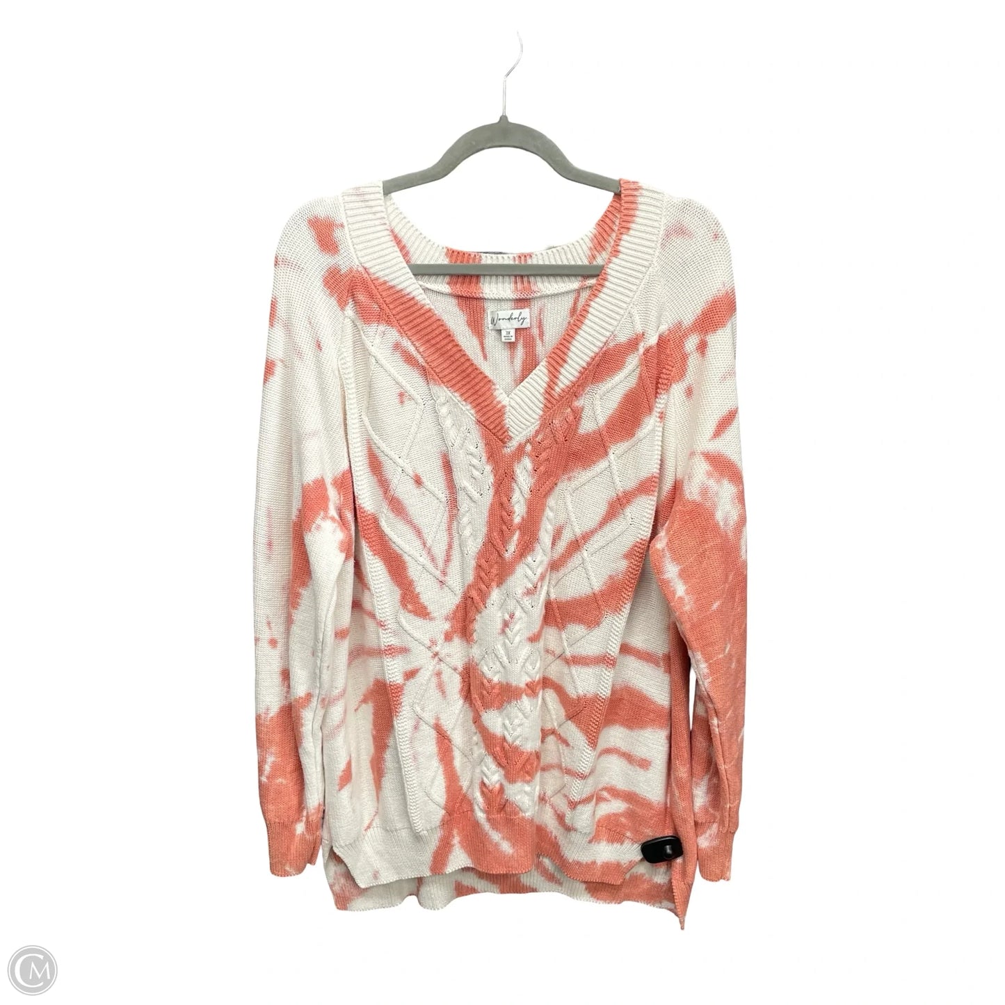 Sweater By Wonderly In Orange, Size: 3x