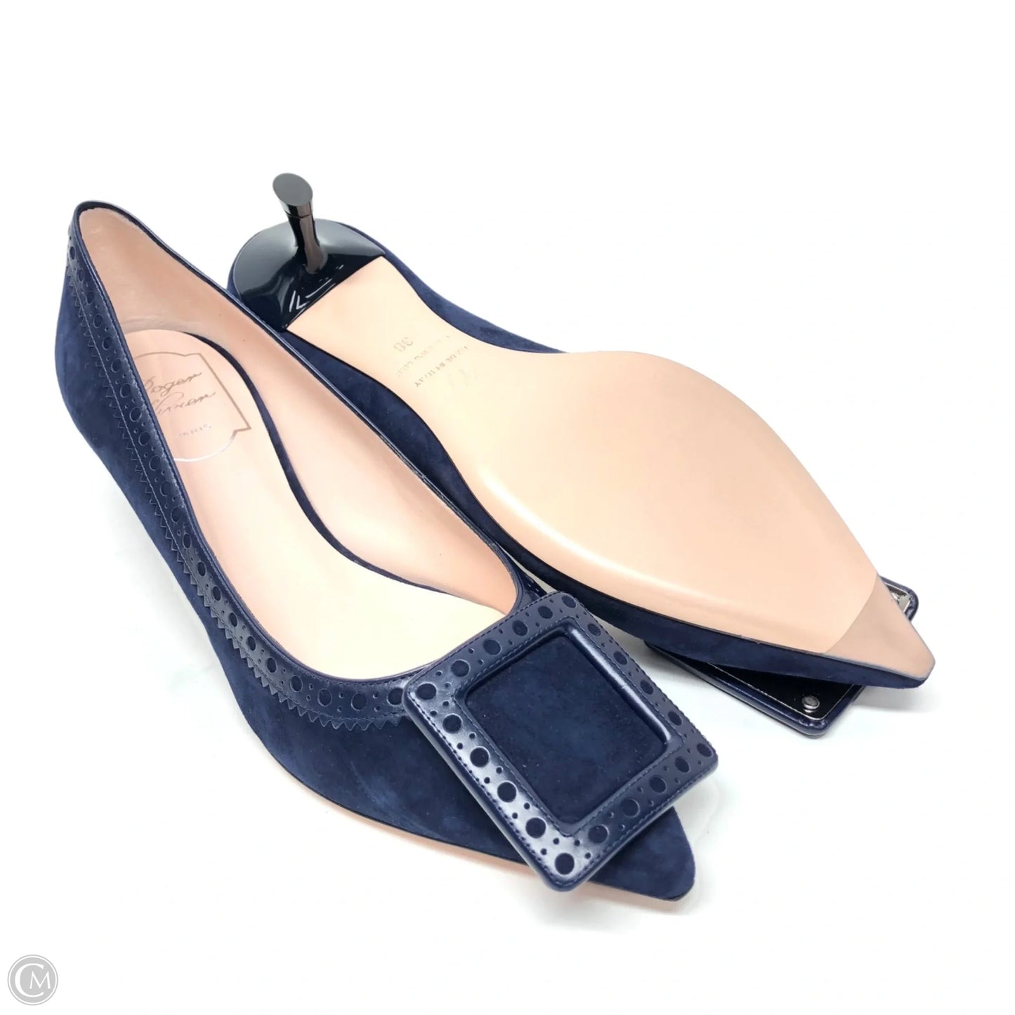 Shoes Designer By Roger Vivier In Navy, Size: 8