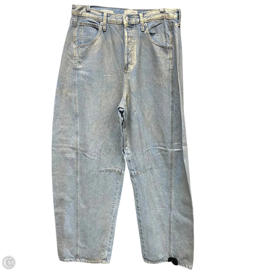 Jeans Wide Leg By Universal Thread In Blue & Silver, Size: 10