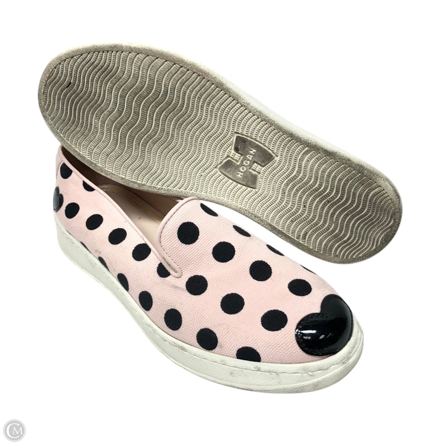 Shoes Sneakers By Hogan In Black & Pink, Size: 6