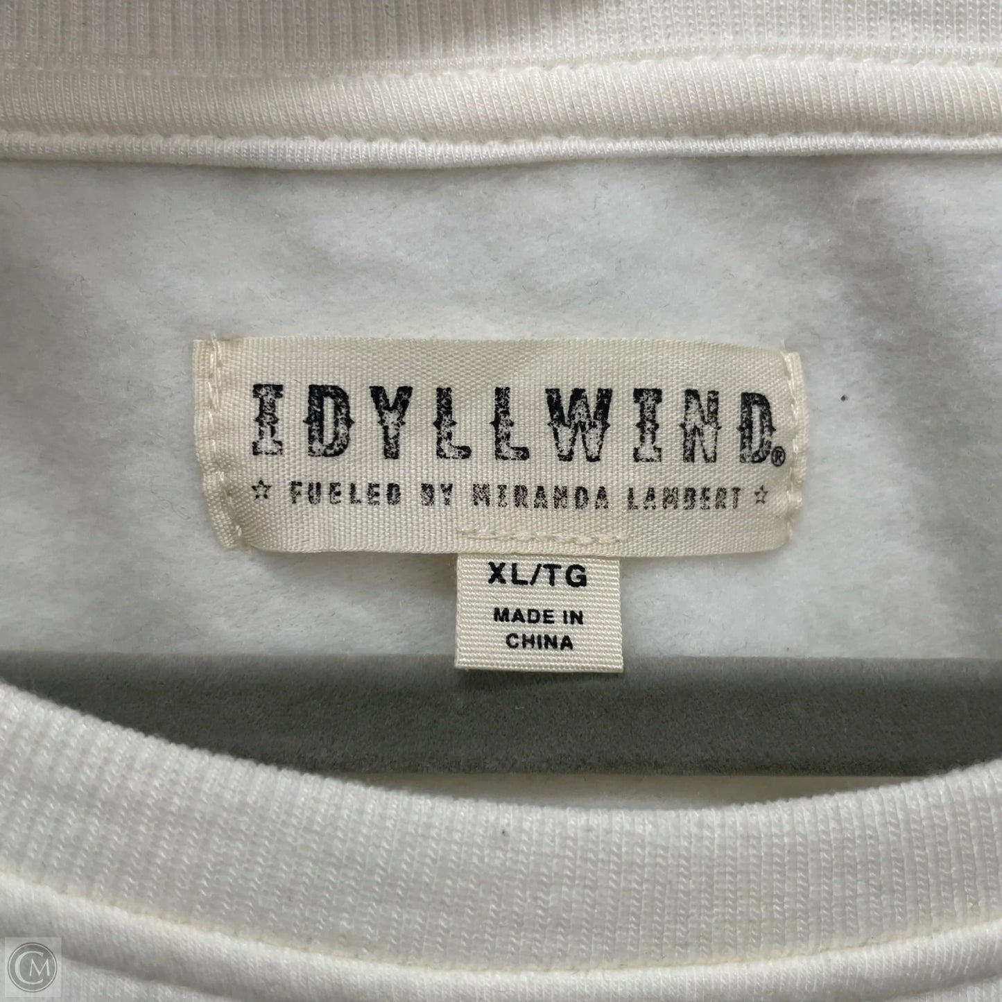 Sweatshirt Crewneck By Idyllwind In Cream, Size: Xl