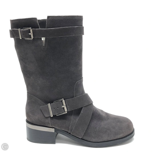 Boots Mid-calf Heels By Vince Camuto In Grey, Size: 7.5