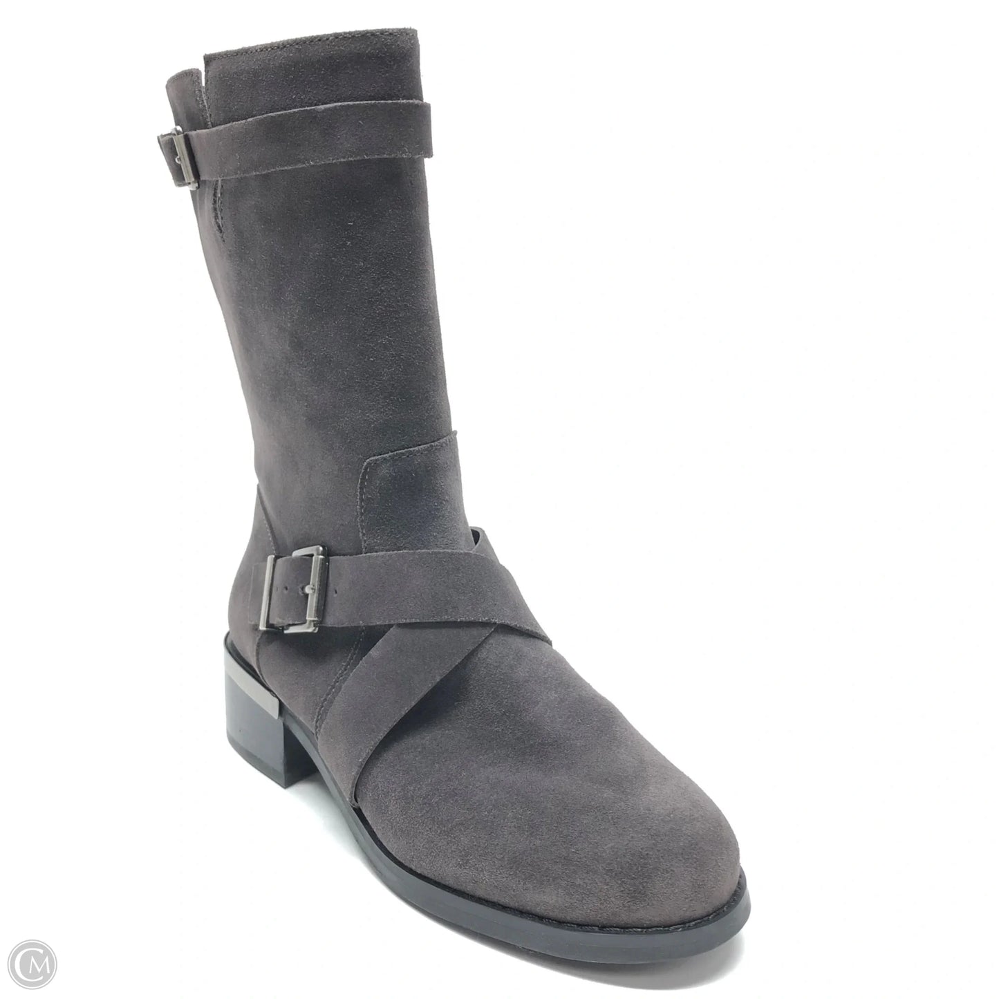 Boots Mid-calf Heels By Vince Camuto In Grey, Size: 7.5