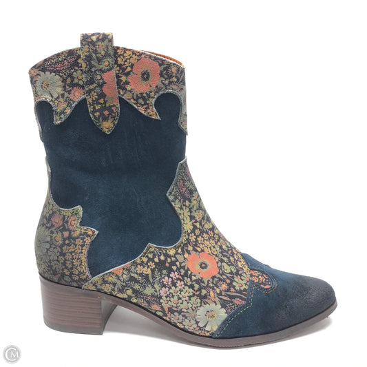 Boots Ankle Heels By Spring Step In Multi-colored, Size: 7