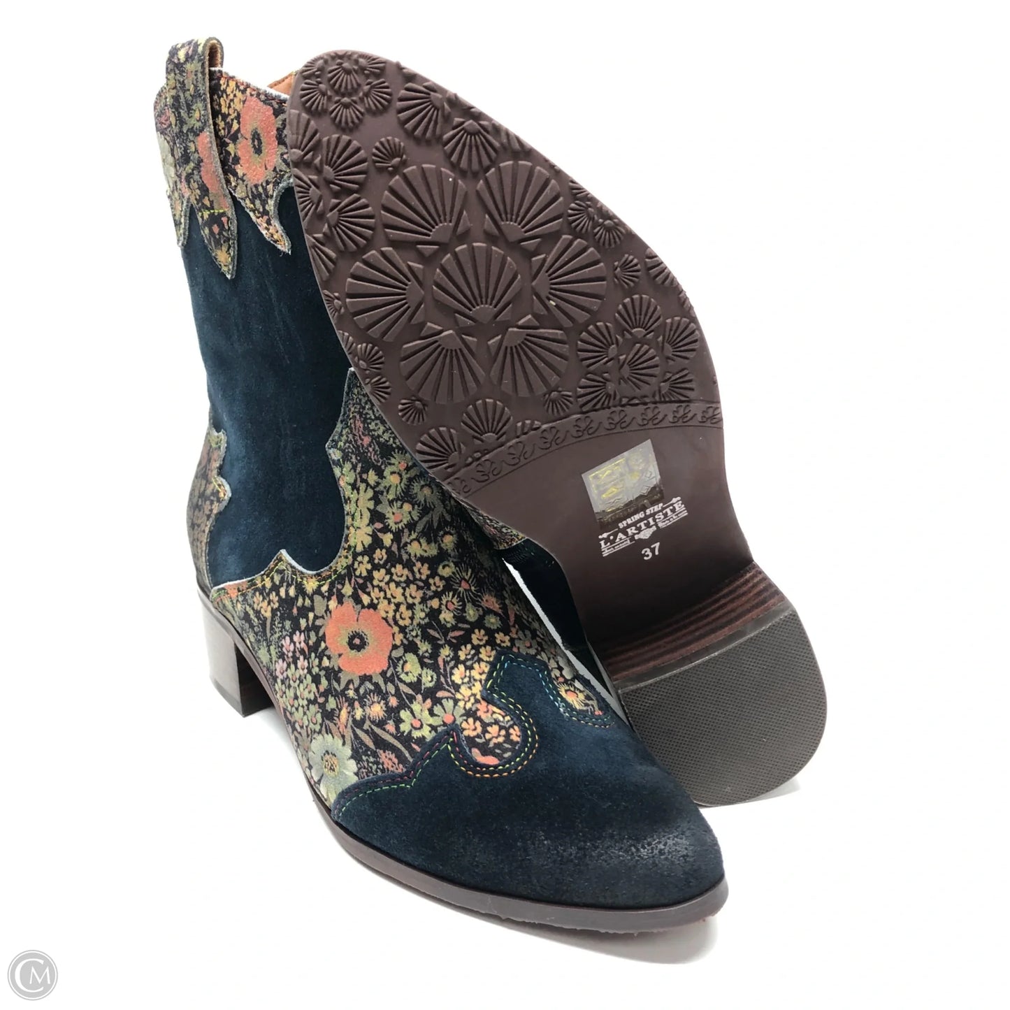 Boots Ankle Heels By Spring Step In Multi-colored, Size: 7
