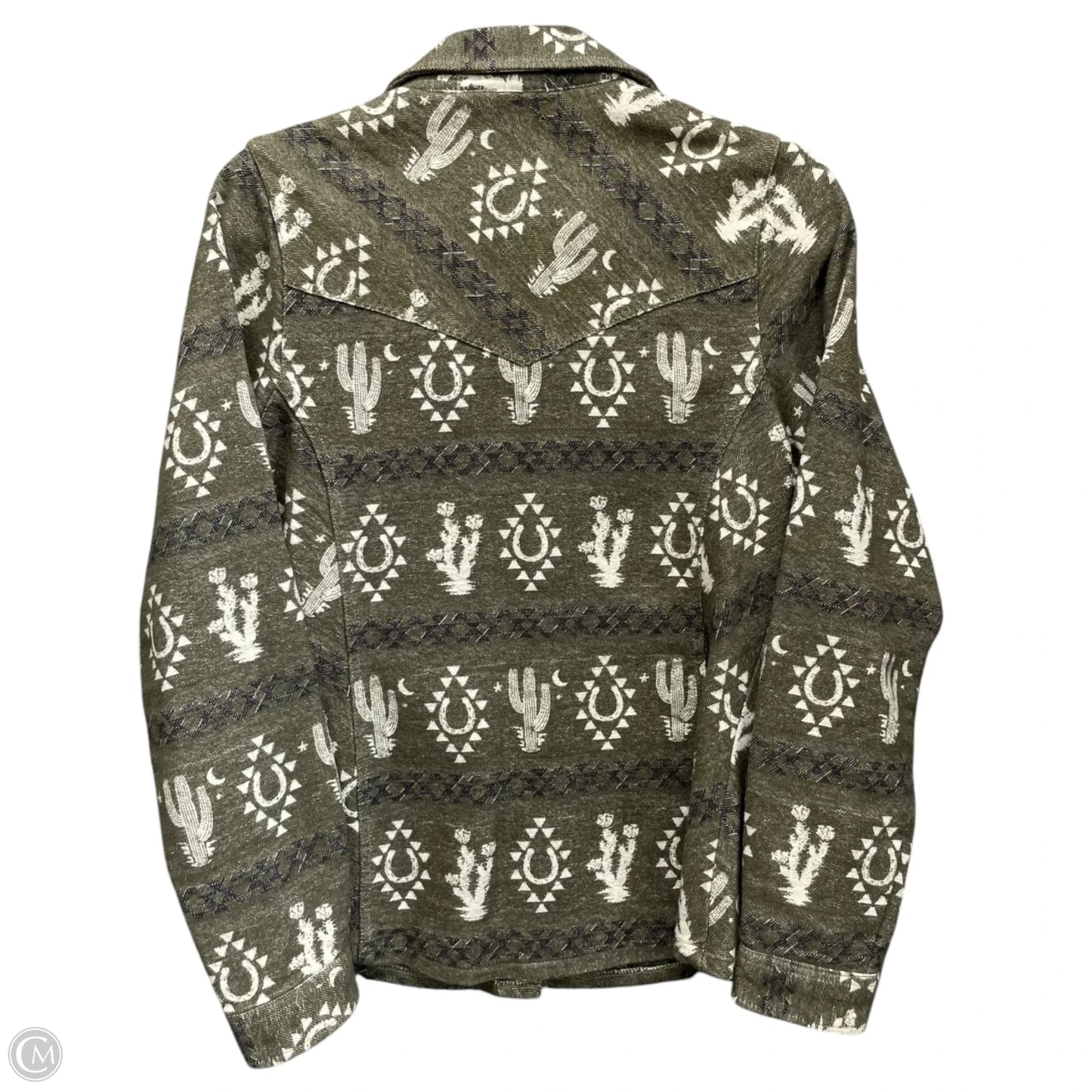 Top Long Sleeve By Clothes Mentor In Green, Size: S
