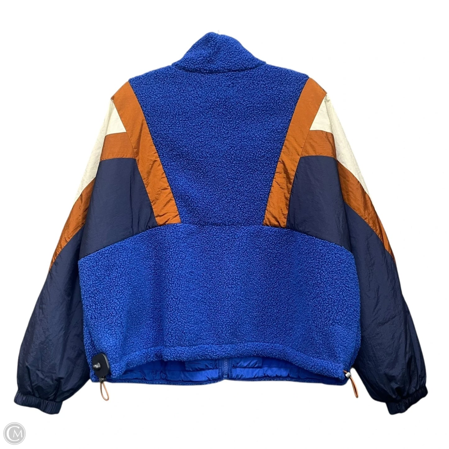 Jacket Designer By Ugg In Blue & Tan, Size: L