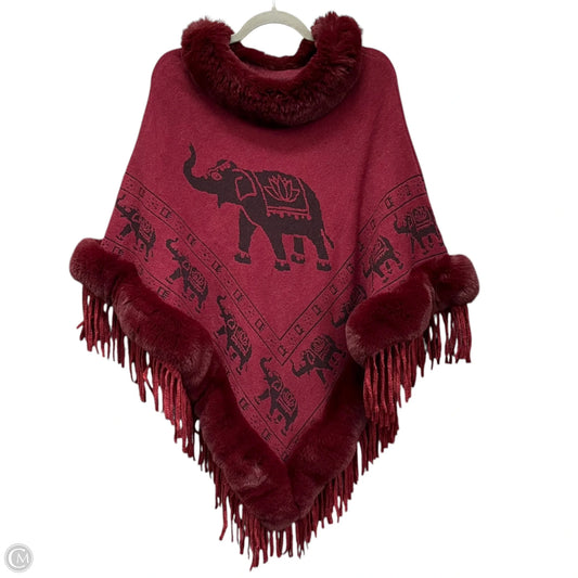 Shawl By Clothes Mentor In Red, Size: Osfm