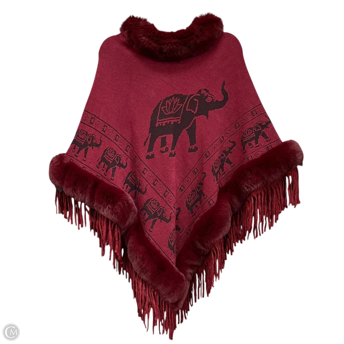 Shawl By Clothes Mentor In Red, Size: Osfm