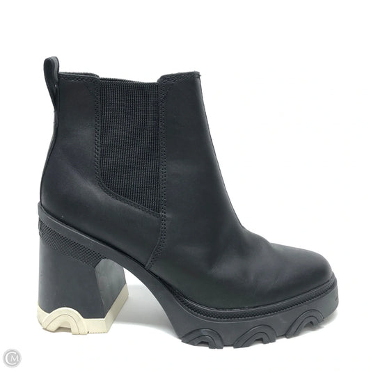 Boots Ankle Heels By Sorel In Black & White, Size: 7