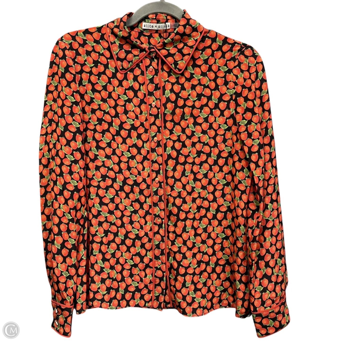 Blouse Designer By Alice + Olivia In Red, Size: Xs