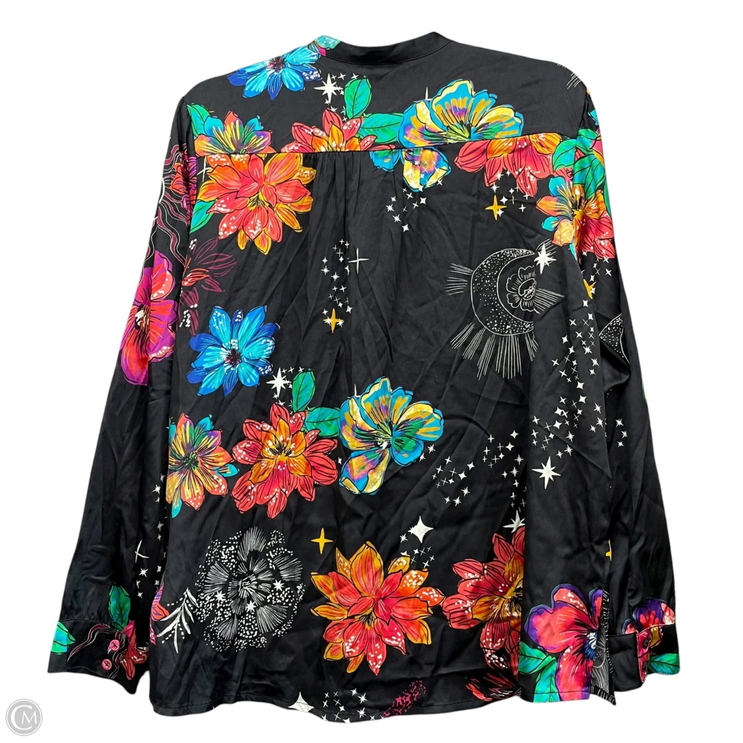 Blouse Long Sleeve By Johnny Was In Floral Print, Size: S