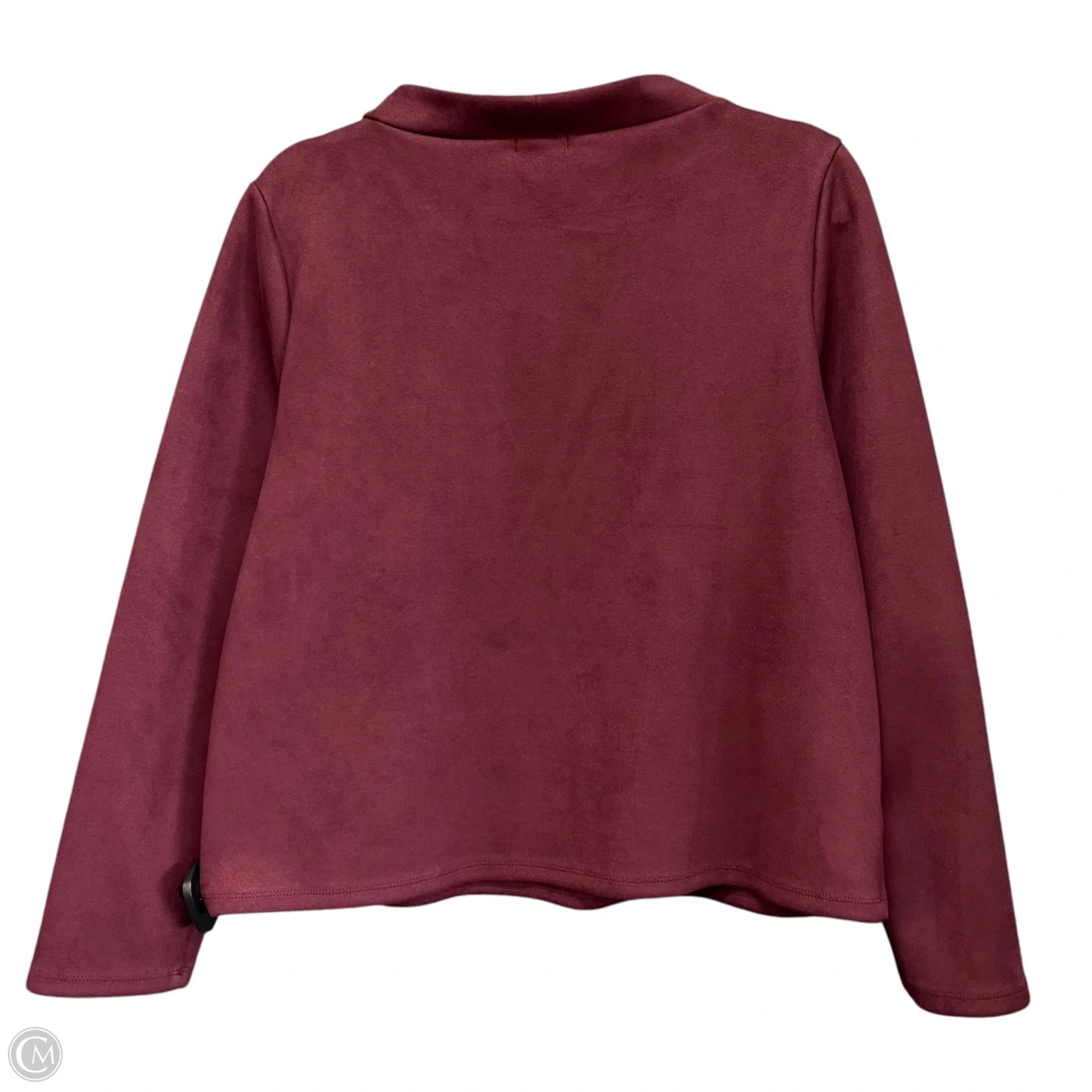 Top Long Sleeve By Ann Taylor In Maroon, Size: M